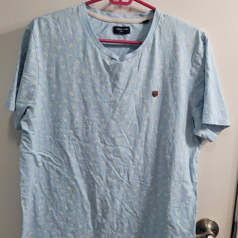 Jack & Jones Light Blue Short Sleeve Tee